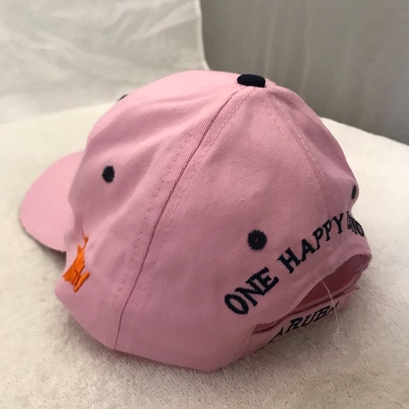 ARUBA-One Happy Island Women's Adjustable Pink Beach & Baseball Cap - Picture 6 of 11